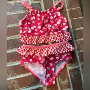 Matilda Jane Pink and Red Heart Bikini Swim Set
